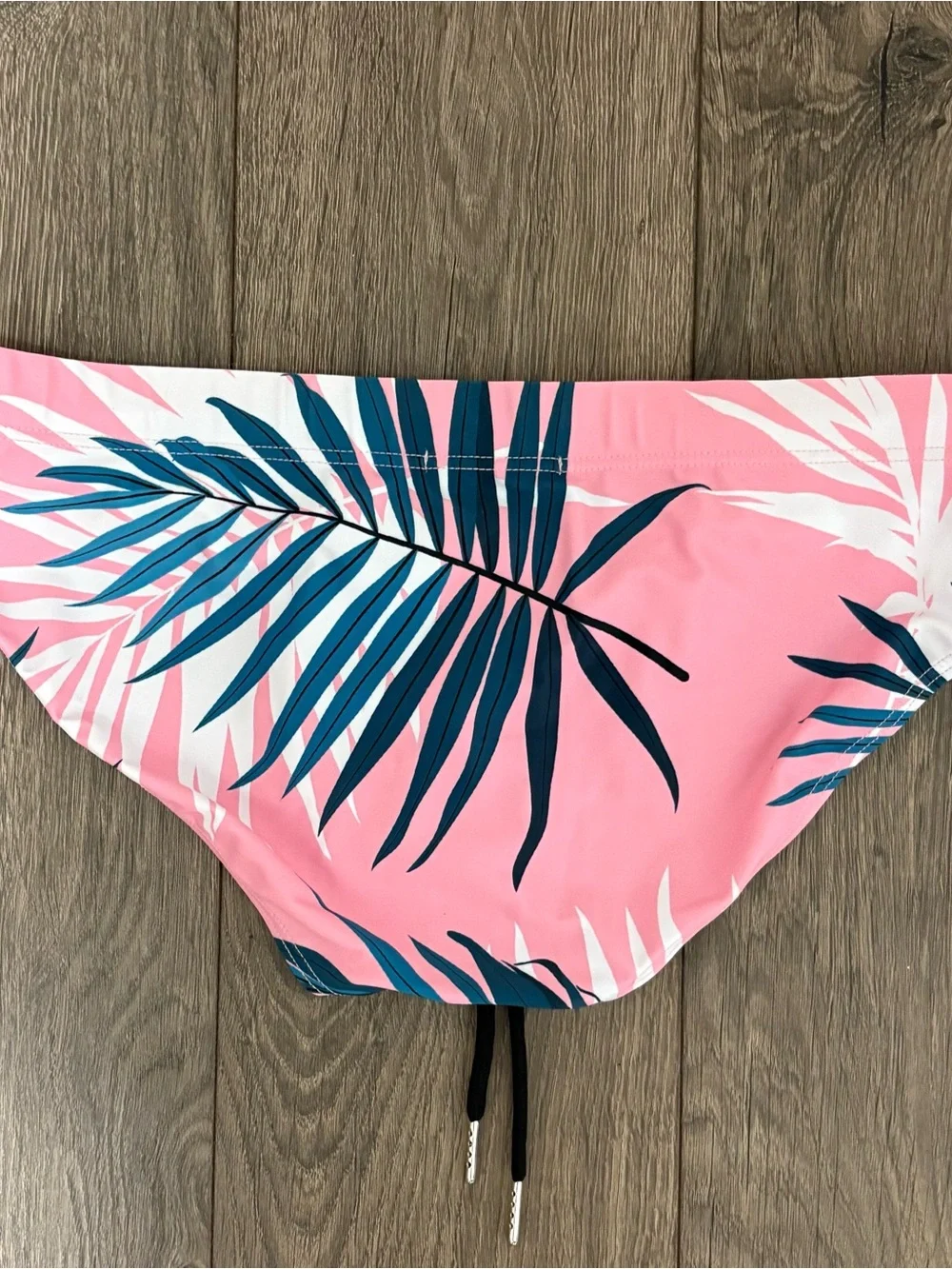 Pink Hawaiian brief swimsuit bottoms men’s